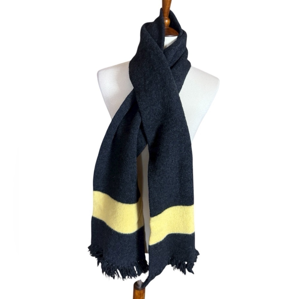 Vintage Christian Dior Monsieur wool scarf Made in Scotland